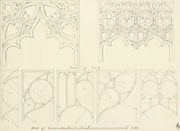 An illustration from An analysis of Gothick architecture ; (1847)