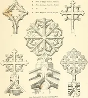 An illustration from An analysis of Gothick architecture : illustrated by a series of upwards of seven hundred examples of doorways, windows, etc., and accompanied with remarks on the several details of an ecclesiastical edifice (1849)