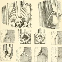 An illustration from An analysis of Gothick architecture : illustrated by a series of upwards of seven hundred examples of doorways, windows, etc., and accompanied with remarks on the several details of an ecclesiastical edifice (1849)