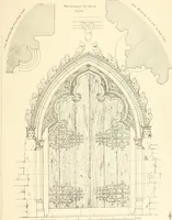 Picture 128 of 182 from An analysis of Gothick architecture : illustrated by a series of upwards of seven hundred examples of doorways, windows, etc., and accompanied with remarks on the several details of an ecclesiastical edifice (1849), leaf 166