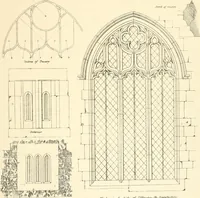 An illustration from An analysis of Gothick architecture : illustrated by a series of upwards of seven hundred examples of doorways, windows, etc., and accompanied with remarks on the several details of an ecclesiastical edifice (1849)