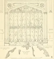 Picture 153 of 182 from An analysis of Gothick architecture : illustrated by a series of upwards of seven hundred examples of doorways, windows, etc., and accompanied with remarks on the several details of an ecclesiastical edifice (1849), leaf 200