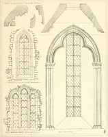 Picture 65 of 182 from An analysis of Gothick architecture : illustrated by a series of upwards of seven hundred examples of doorways, windows, etc., and accompanied with remarks on the several details of an ecclesiastical edifice (1849), leaf 70