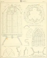 An illustration from An analysis of Gothick architecture : illustrated by a series of upwards of seven hundred examples of doorways, windows, etc., and accompanied with remarks on the several details of an ecclesiastical edifice (1849)