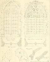 An illustration from An analysis of Gothick architecture : illustrated by a series of upwards of seven hundred examples of doorways, windows, etc., and accompanied with remarks on the several details of an ecclesiastical edifice (1849)
