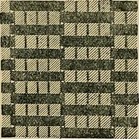 An illustration from The analysis & reproduction of textile fabrics : being a reasonable explanation of the necessary calculations and processes involved in analysing, effecting the required changes, and reproducing all the principal types of woven textures, from the raw materials to the finished cloth ; with an appendix upon "The cost of cloths." (1894)