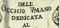 An illustration from Anatomia artifiziale dell' occhio umano (1679)