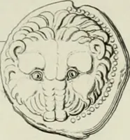 An illustration from Ancient coins of Greek cities and kings. From various collections principally in Great Britain; (1831)