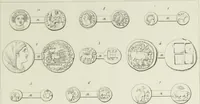 An illustration from Ancient coins of Greek cities and kings. From various collections principally in Great Britain; (1831)