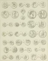 An illustration from Ancient coins of Greek cities and kings. From various collections principally in Great Britain; (1831)