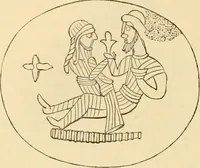 An illustration from Ancient faiths embodied in ancient names; or, An attempt to trace the religious belief, sacred rites, and holy emblems of certain nations (1868)