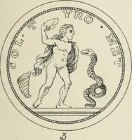 An illustration from Ancient faiths embodied in ancient names: or, An attempt to trace the religious belief, sacred rites, and holy emblems of certain nations, by an interpretation of the names given to children by priestly authority, or assumed by prophets, kings, and hierarchs (1872)