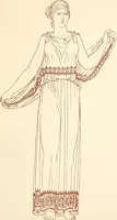 Picture 49 of 176 from Ancient Greek female costume : illustrated by one hundred and twelve plates and numerous smaller illustrations ; with descriptive letterpress and descriptive passages from the works of Homer, Hesiod, Herodotus, Aeschylus, Euripides, Aristophanes, Theocritus, Xenophon, Lucian, and other Greek authors (1882), leaf 114