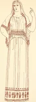 Picture 50 of 176 from Ancient Greek female costume : illustrated by one hundred and twelve plates and numerous smaller illustrations ; with descriptive letterpress and descriptive passages from the works of Homer, Hesiod, Herodotus, Aeschylus, Euripides, Aristophanes, Theocritus, Xenophon, Lucian, and other Greek authors (1882), leaf 116