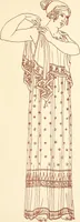 Picture 52 of 176 from Ancient Greek female costume : illustrated by one hundred and twelve plates and numerous smaller illustrations ; with descriptive letterpress and descriptive passages from the works of Homer, Hesiod, Herodotus, Aeschylus, Euripides, Aristophanes, Theocritus, Xenophon, Lucian, and other Greek authors (1882), leaf 120