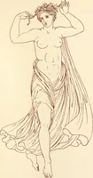 Picture 58 of 176 from Ancient Greek female costume : illustrated by one hundred and twelve plates and numerous smaller illustrations ; with descriptive letterpress and descriptive passages from the works of Homer, Hesiod, Herodotus, Aeschylus, Euripides, Aristophanes, Theocritus, Xenophon, Lucian, and other Greek authors (1882), leaf 130