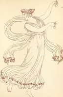 An illustration from Ancient Greek female costume : illustrated by one hundred and twelve plates and numerous smaller illustrations ; with descriptive letterpress and descriptive passages from the works of Homer, Hesiod, Herodotus, Aeschylus, Euripides, Aristophanes, Theocritus, Xenophon, Lucian, and other Greek authors (1882)