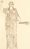 Picture 81 of 176 from Ancient Greek female costume : illustrated by one hundred and twelve plates and numerous smaller illustrations ; with descriptive letterpress and descriptive passages from the works of Homer, Hesiod, Herodotus, Aeschylus, Euripides, Aristophanes, Theocritus, Xenophon, Lucian, and other Greek authors (1882), leaf 176