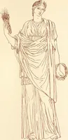 Picture 82 of 176 from Ancient Greek female costume : illustrated by one hundred and twelve plates and numerous smaller illustrations ; with descriptive letterpress and descriptive passages from the works of Homer, Hesiod, Herodotus, Aeschylus, Euripides, Aristophanes, Theocritus, Xenophon, Lucian, and other Greek authors (1882), leaf 178