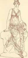 Picture 88 of 176 from Ancient Greek female costume : illustrated by one hundred and twelve plates and numerous smaller illustrations ; with descriptive letterpress and descriptive passages from the works of Homer, Hesiod, Herodotus, Aeschylus, Euripides, Aristophanes, Theocritus, Xenophon, Lucian, and other Greek authors (1882), leaf 190