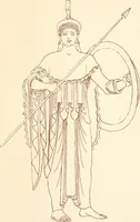 Picture 104 of 176 from Ancient Greek female costume : illustrated by one hundred and twelve plates and numerous smaller illustrations ; with descriptive letterpress and descriptive passages from the works of Homer, Hesiod, Herodotus, Aeschylus, Euripides, Aristophanes, Theocritus, Xenophon, Lucian, and other Greek authors (1882), leaf 224