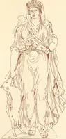 An illustration from Ancient Greek female costume : illustrated by one hundred and twelve plates and numerous smaller illustrations ; with descriptive letterpress and descriptive passages from the works of Homer, Hesiod, Herodotus, Aeschylus, Euripides, Aristophanes, Theocritus, Xenophon, Lucian, and other Greek authors (1882)