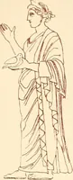 Picture 129 of 176 from Ancient Greek female costume : illustrated by one hundred and twelve plates and numerous smaller illustrations ; with descriptive letterpress and descriptive passages from the works of Homer, Hesiod, Herodotus, Aeschylus, Euripides, Aristophanes, Theocritus, Xenophon, Lucian, and other Greek authors (1882), leaf 260