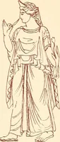Picture 131 of 176 from Ancient Greek female costume : illustrated by one hundred and twelve plates and numerous smaller illustrations ; with descriptive letterpress and descriptive passages from the works of Homer, Hesiod, Herodotus, Aeschylus, Euripides, Aristophanes, Theocritus, Xenophon, Lucian, and other Greek authors (1882), leaf 260