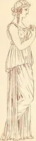 An illustration from Ancient Greek female costume : illustrated by one hundred and twelve plates and numerous smaller illustrations ; with descriptive letterpress and descriptive passages from the works of Homer, Hesiod, Herodotus, Aeschylus, Euripides, Aristophanes, Theocritus, Xenophon, Lucian, and other Greek authors (1882)