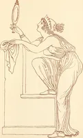 Picture 157 of 176 from Ancient Greek female costume : illustrated by one hundred and twelve plates and numerous smaller illustrations ; with descriptive letterpress and descriptive passages from the works of Homer, Hesiod, Herodotus, Aeschylus, Euripides, Aristophanes, Theocritus, Xenophon, Lucian, and other Greek authors (1882), leaf 284