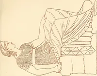An illustration from Ancient Greek female costume : illustrated by one hundred and twelve plates and numerous smaller illustrations ; with descriptive letterpress and descriptive passages from the works of Homer, Hesiod, Herodotus, Aeschylus, Euripides, Aristophanes, Theocritus, Xenophon, Lucian, and other Greek authors (1882)
