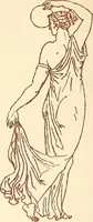 An illustration from Ancient Greek female costume : illustrated by one hundred and twelve plates and numerous smaller illustrations ; with descriptive letterpress and descriptive passages from the works of Homer, Hesiod, Herodotus, Aeschylus, Euripides, Aristophanes, Theocritus, Xenophon, Lucian, and other Greek authors (1882)