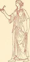 Picture 16 of 176 from Ancient Greek female costume : illustrated by one hundred and twelve plates and numerous smaller illustrations ; with descriptive letterpress and descriptive passages from the works of Homer, Hesiod, Herodotus, Aeschylus, Euripides, Aristophanes, Theocritus, Xenophon, Lucian, and other Greek authors (1882), leaf 32