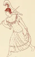 Picture 27 of 176 from Ancient Greek female costume : illustrated by one hundred and twelve plates and numerous smaller illustrations ; with descriptive letterpress and descriptive passages from the works of Homer, Hesiod, Herodotus, Aeschylus, Euripides, Aristophanes, Theocritus, Xenophon, Lucian, and other Greek authors (1882), leaf 65