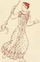 An illustration from Ancient Greek female costume : illustrated by one hundred and twelve plates and numerous smaller illustrations ; with descriptive letterpress and descriptive passages from the works of Homer, Hesiod, Herodotus, Aeschylus, Euripides, Aristophanes, Theocritus, Xenophon, Lucian, and other Greek authors (1882)