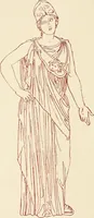 Picture 38 of 176 from Ancient Greek female costume : illustrated by one hundred and twelve plates and numerous smaller illustrations ; with descriptive letterpress and descriptive passages from the works of Homer, Hesiod, Herodotus, Aeschylus, Euripides, Aristophanes, Theocritus, Xenophon, Lucian, and other Greek authors (1882), leaf 93