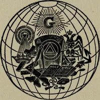 An illustration from The ancient mysteries and modern masonry (1909)