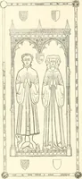 An illustration from The ancient sepulchral effigies and monumental and memorial sculpture of Devon (1877)