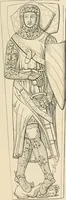 An illustration from The ancient sepulchral effigies and monumental and memorial sculpture of Devon (1877)