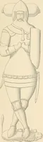 An illustration from The ancient sepulchral effigies and monumental and memorial sculpture of Devon (1877)