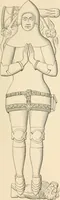 An illustration from The ancient sepulchral effigies and monumental and memorial sculpture of Devon (1877)