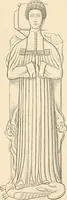 An illustration from The ancient sepulchral effigies and monumental and memorial sculpture of Devon (1877)