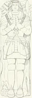 An illustration from The ancient sepulchral effigies and monumental and memorial sculpture of Devon (1877)