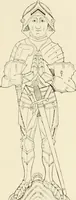 An illustration from The ancient sepulchral effigies and monumental and memorial sculpture of Devon (1877)