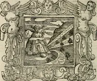 An illustration from Andreae Alciati Emblemata cum commentariis Claudii Minois I.C. Francisci Sanctii Brocensis, & notis Laurentij Pignorij Patavini : nouissima hac editione in continuam vnius commentarij seriem congestis, in certas quasdam quasi classes dispositis, & plusquam dimidia parte auctis (1661)