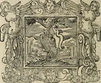 An illustration from Andreae Alciati Emblemata cum commentariis Claudii Minois I.C. Francisci Sanctii Brocensis, & notis Laurentij Pignorij Patavini : nouissima hac editione in continuam vnius commentarij seriem congestis, in certas quasdam quasi classes dispositis, & plusquam dimidia parte auctis (1661)