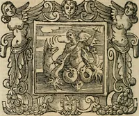 An illustration from Andreae Alciati Emblemata cum commentariis Claudii Minois I.C. Francisci Sanctii Brocensis, & notis Laurentij Pignorij Patavini : nouissima hac editione in continuam vnius commentarij seriem congestis, in certas quasdam quasi classes dispositis, & plusquam dimidia parte auctis (1661)