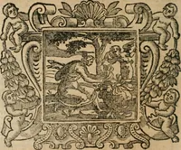 An illustration from Andreae Alciati Emblemata cum commentariis Claudii Minois I.C. Francisci Sanctii Brocensis, & notis Laurentij Pignorij Patavini : nouissima hac editione in continuam vnius commentarij seriem congestis, in certas quasdam quasi classes dispositis, & plusquam dimidia parte auctis (1661)
