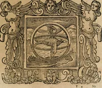 An illustration from Andreae Alciati Emblemata cum commentariis Claudii Minois I.C. Francisci Sanctii Brocensis, & notis Laurentij Pignorij Patavini : nouissima hac editione in continuam vnius commentarij seriem congestis, in certas quasdam quasi classes dispositis, & plusquam dimidia parte auctis (1661)