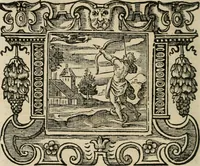 An illustration from Andreae Alciati Emblemata cum commentariis Claudii Minois I.C. Francisci Sanctii Brocensis, & notis Laurentij Pignorij Patavini : nouissima hac editione in continuam vnius commentarij seriem congestis, in certas quasdam quasi classes dispositis, & plusquam dimidia parte auctis (1661)